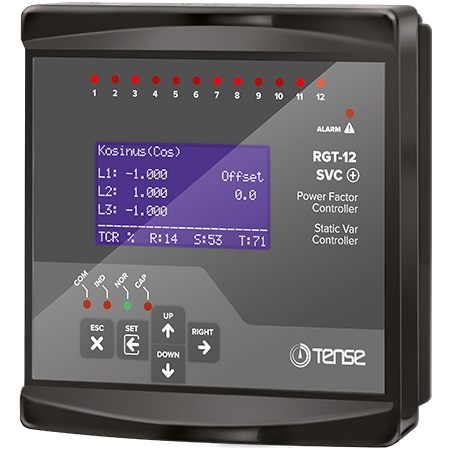 TENSE RGT-12 SVC+ REAKTİF GÜÇ KONTROL RÖLESİ